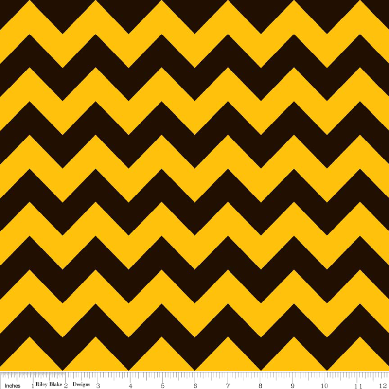 Chevron - Black/Gold 01