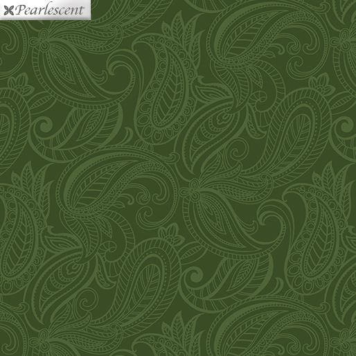 תמונה של בד דגם Lilyanne-Pais Lily Tonal Dark Green עם סגנון דוגמה מקטגורית דוגמה עדינה ובעל צבע ירוק