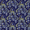 תמונה של בד דגם Somerset-Baroque Navy עם סגנון דוגמה מקטגורית Damask ובעל צבע כחול