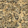 תמונה של בד דגם Rhythm of the Night-Paisley Song - Gold עם סגנון דוגמה מקטגורית שונות ובעל צבע זהב