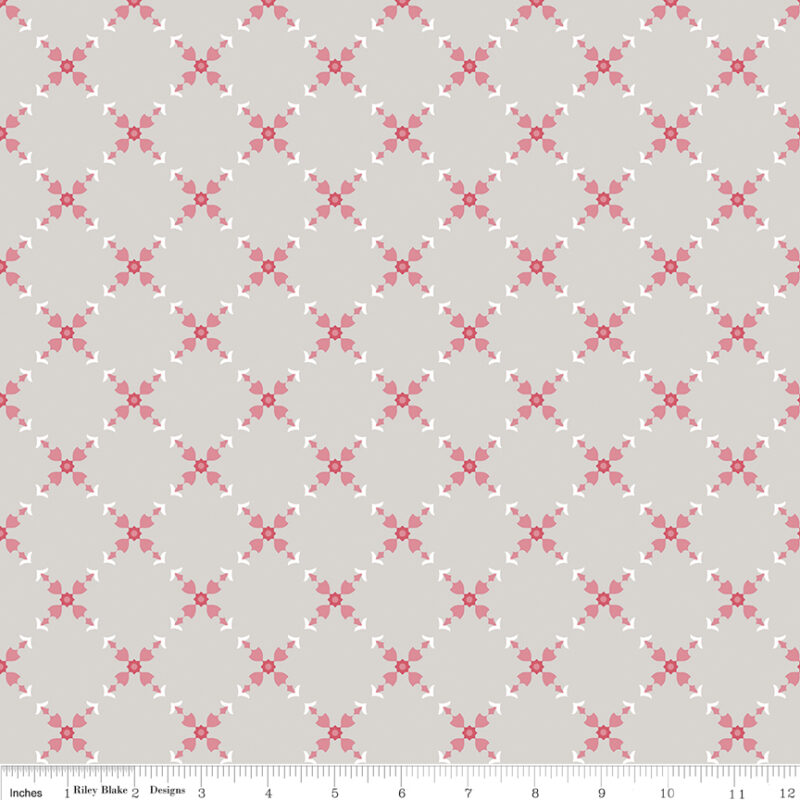 Hello Diamond Floral Gray
