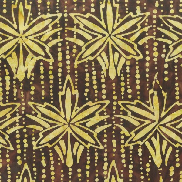 תמונה של בד דגם Dreamland-Wallflower Brown עם סגנון דוגמה מקטגורית עלים ובעל צבע Brown
