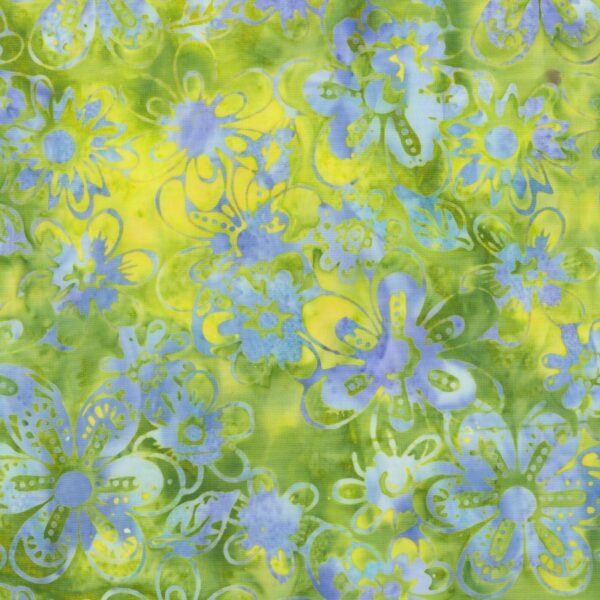 תמונה של בד דגם Spirit-Flower Power Green עם סגנון דוגמה מקטגורית פרחוני ובעל צבע Green
