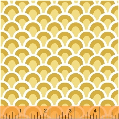 תמונה של בד דגם Pink Lemonade-Waves Lemon עם סגנון דוגמה מקטגורית גיאומטרי ומופשט ובעל צבע Lemon