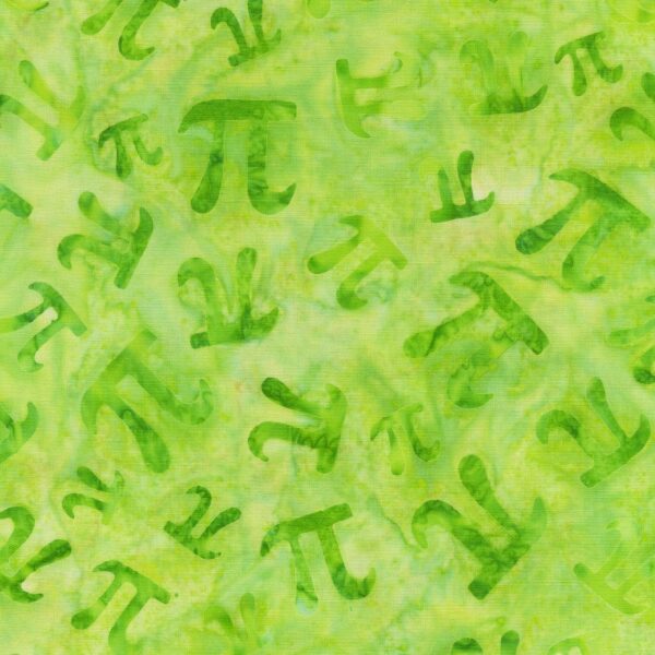 תמונה של בד דגם Easy as PI-Easy As Pi Green עם סגנון דוגמה מקטגורית מילים, אותיות ומספרים ובעל צבע Green