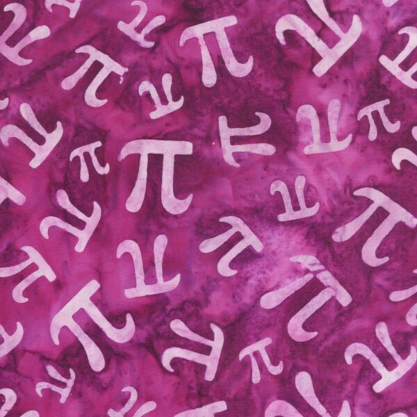 תמונה של בד דגם Easy as PI-Easy As Pi Raspber עם סגנון דוגמה מקטגורית מילים, אותיות ומספרים ובעל צבע Raspber