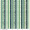 תמונה של בד דגם Strawberry Jam Stripes Blue עם סגנון דוגמה מקטגורית פסים ובעל צבע Blue