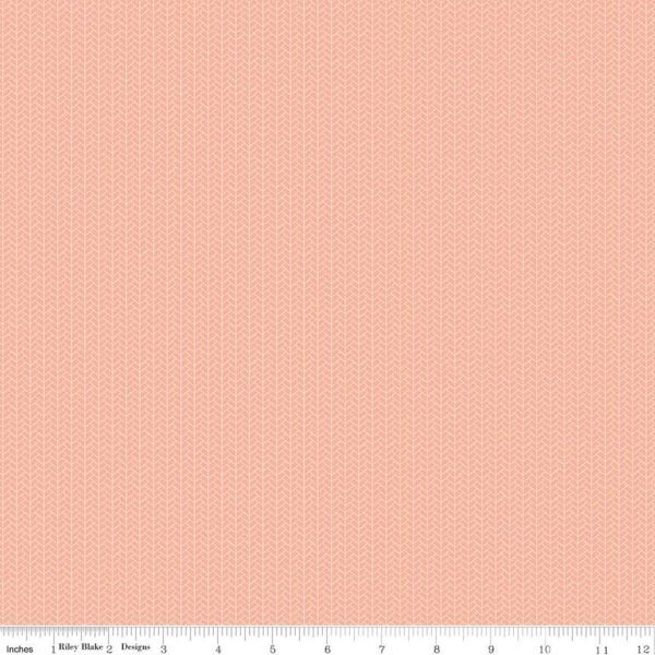 תמונה של בד דגם Midsummer Meadow Woven Salmon עם סגנון דוגמה מקטגורית גיאומטרי ומופשט ובעל צבע Salmon