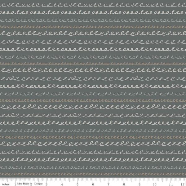 תמונה של בד דגם Sleep Tight Stripe Gray עם סגנון דוגמה מקטגורית פסים ובעל צבע Gray