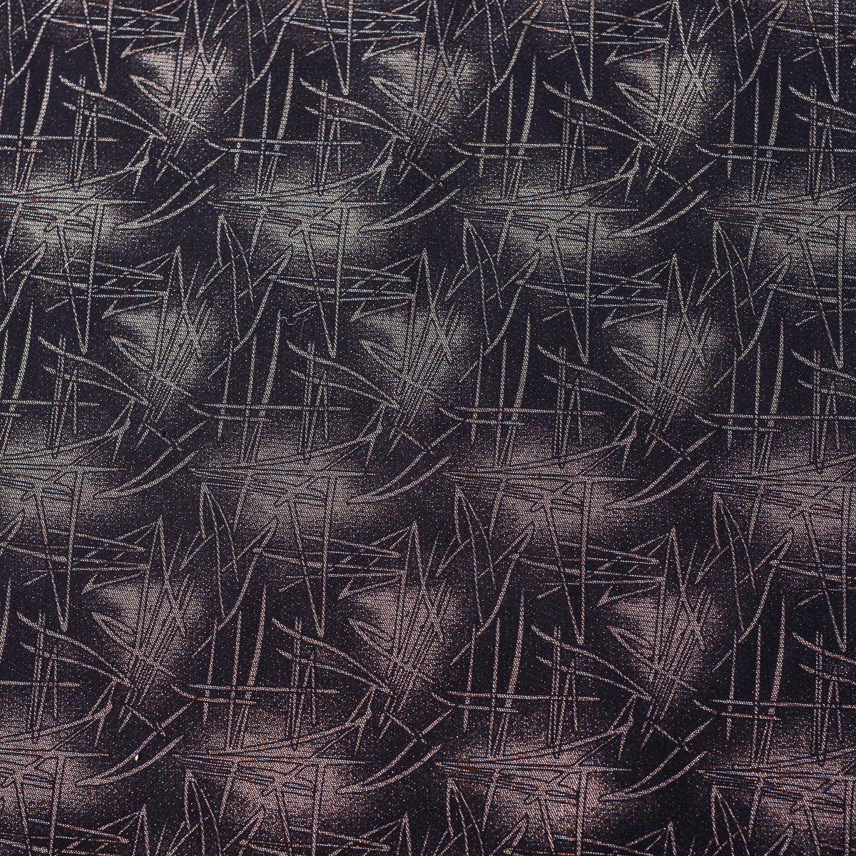 בד ג'ינס - קווים זהב מטאלי