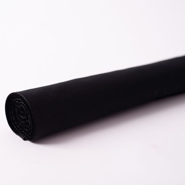 תמונה של בד קטיפה לייקרה צבע שחור